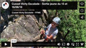 sortie jeune escalade cusset vichy video