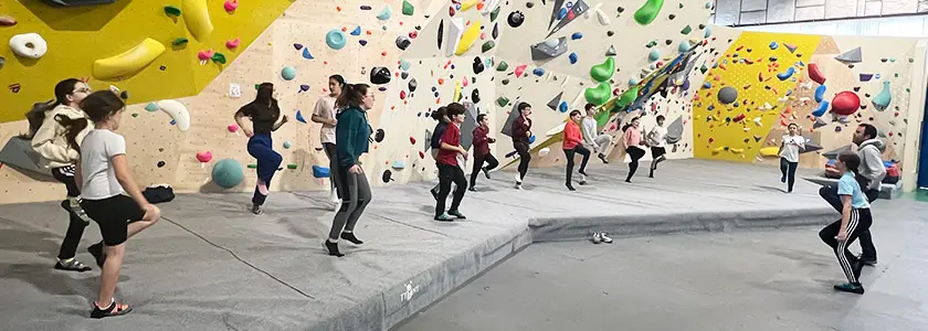 seance horaire escalade de bloc jeune enfant